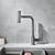 cheap Pullout Spray-Waterfall Kitchen Faucet, 2023 Latest Centerset Faucet for Kitchen Sink, 3 in 1 Multi-functional Single Handle One Hole Pull out Cylinder Spout Kitchen Taps, Ceramic Valve Insides
