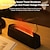 abordables Humidificadores y deshumidificadores-Humidificador de aire de llama de simulación 3D creativo hogar atmósfera colorida luz humidificador de control remoto inteligente escritorio USB silencioso humidificador de gran volumen de niebla