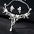 tanie Zestawy biżuterii-Zestaw biżuterii 1 zestaw Sztuczna perła Kryształ górski 1 Naszyjnik Kolczyki Damskie Elegancja Koreański Słodkie Kropla Kwiat Biżuteria Ustaw Na Ślub Rocznica Impreza / Wieczór