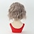 cheap Older Wigs-Wavy Bob Wig Short Dark Grey Blonde Curly Bob Wigs for Women Chin Length Side Part Wavy Wigs for Girls Natural Looking Short Hair Wig for Daily Party Cosplay
