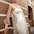 cheap Bridal Wraps-Shawls Women&#039;s Wrap Bridal&#039;s Wraps Elegant Bridal Long Sleeve Tulle Wedding Wraps With Lace For Wedding Spring &amp; Summer