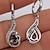 cheap Earrings-Women&#039;s Zircon Drop Earrings Fine Jewelry Classic Precious Personalized Stylish Silver Earrings Jewelry Gold / White For Gift Festival 1 Pair