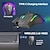 cheap Mice-2.4G Wireless Mouse RGB Light Rechargeable 4800DPI Adjustable USB Plug And Play Optical Mouse Game Home Office Black/White