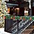 Недорогие LED ленты-1 шт., искусственная рождественская гирлянда, 20 светодиодов из зеленого ротанга с красными цветочными украшениями для домашней лестницы, камина, крыльца, двери, витрины, рождественский декор для дома и улицы