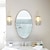 olcso Beltéri falilámpák-imodern fali lámpatest nikkel 1 db fali lámpa fürdőszoba fali világítás hengeres átlátszó üvegbúrával fürdőszobába 110-240v