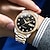 זול שעונים מכאניים-OLEVS גברים שעון מכני ספורטיבי ריינסטון עסקים שעון יד זורח לוח שנה שבוע תאריך עמיד במים פְּלָדָה שעון