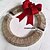 baratos Luzes decorativas-Guirlanda de natal de 20 polegadas com arco luminoso de ferro leve guirlanda led iluminada luz branca quente decoração de cena 30/40/50cm alimentada por bateria aa