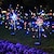 economico Illuminazione vialetto-2 pacchi 8 modalità di luce decorativa paesaggistica, 90/120/150/200 led filo di rame impermeabile lampada per fuochi d&#039;artificio solari da cortile, luci solari da giardino esterne, luci fai da te da