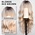 cheap Synthetic Trendy Wigs-Ombre Blonde Wigs with Bangs Long Curly Wig for Women Blonde Long Wavy Wig Synthetic Hair Wig for Party Cosplay Daily Use 24IN