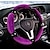 رخيصةأون أغطية عجلة القيادة-غطاء عجلة القيادة من القطيفة للسيارة من القطيفة المصنوعة من الألماس الاصطناعي والإكسسوارات الداخلية للسيارة الأساسية للشتاء للنساء
