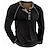 billiga Casual T-shirts för män-Herr Henleytröja Långärmad tröja Slät Henley Gata Sport Långärmad Button-Down Kläder Designer Grundläggande Ledigt Bekväm