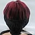 tanie Peruki najwyższej jakości-stylowa czerwona peruka z prostym bobem dla kobiet - bezklejowa treska typu pixie do krótkich włosów