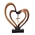 billiga Bröllopsdekorationer-sammanflätade hjärtan hartsskulptur, hartsskulptur jesus sammanflätade hjärtan kors dekor staty hemmakontor, alla hjärtans dag present