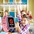 abordables Montres connectées-Lt21 4g montre intelligente enfants gps wifi appel vidéo sos ip67 étanche enfant smartwatch caméra moniteur tracker localisation téléphone montre