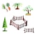 economico Costruzioni giocattolo-simulazione micropaesaggio tropicale cactus baobab albero cocco giardino roccioso albero pianta sabbia tavolo scena decorazione modello di albero