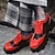 ieftine Oxfords de Damă-Pentru femei Mocasini Bullock Pantofi Mărime Plus Size Mocasini cu platforma Zilnic Bloc Culoare Platformă Blocați călcâiul Vârf rotund Punk Epocă Casual Plimbare Piele Originală Dantelat Negru Rosu