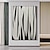 abordables Peintures Abstraites-Art mural peintures noires et blanches sur toile, peinture d&#039;art contemporain peinte à la main, peinture abstraite minimaliste pour le salon, décoration murale de la maison