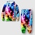 cheap Boy&#039;s 3D Sets-Kids Boys Hoodie &amp; Pants Hoodie Set Clothing Set 2 Pieces Long Sleeve Rainbow Gradient Ramp Print Street Sports Vacation Fashion Comfort Cool Daily 3-12 Years