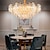tanie Żyrandole-Żyrandole led nowoczesny luksus, 60/80cm złoty kryształ do wnętrz domowych kuchnia sypialnia k9 lampa kryształowa światło 110-240v