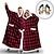 Χαμηλού Κόστους Πιτζάμες Kigurumi-σετ με υπερμεγέθη κουβέρτα με κουκούλα για ενήλικες χαριτωμένα κινούμενα σχέδια καινοτόμα παντόφλες φορητή κουβέρτα με μονόχρωμη τσέπη onesie πιτζάμες φανέλα cosplay για ανδρικά και γυναικεία