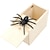 זול מתנות-קופסת מתיחות עכביש, קופסת עץ מפחידה צעצועים יצירתיים זיוף עכביש, צעצועי מתיחה ליל כל הקדושים מתנת חג המולד