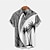 billiga hawaiianska lapelskjortor för män-Löv Hawaiisk Ledigt Herr Skjorta Utomhus Gata Ledigt / vardag Höst Nedvikt Kortärmad Rubinrött Blå Brun S M L Skjorta