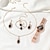 halpa Kvartsikellot-6 kpl/setti naisten kello ylellinen tekojalokivikvartsikello vintage star analoginen rannekello &amp; korusetti lahja äidille