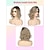 abordables Pelucas sintéticas de moda-Pelucas onduladas rizadas cortas de 14 pulgadas para mujeres pelucas onduladas rubias sucias con peluca de pelo sintético con flequillo lateral