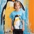 tanie chłopięce koszulki 3D-Chłopcy 3d pingwin tee spódnica z krótkim rękawem nadruk 3d jesień aktywny moda sportowa poliester dzieci 3-12 lat na zewnątrz na co dzień codzienny regularny krój