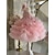 cheap Party Dresses-Kids Girls&#039; Party Dress Sequin Long Sleeve Performance Wedding Anniversary Adorable Princess Cotton Above Knee Party Dress A Line Dress Flower Girl&#039;s Dress Fall Winter 2-12 Years Black White Pink