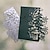 abordables plantillas de pared-Plantillas de corte de metal con marco de regalo de árbol de Navidad, plantillas para álbum de recortes diy, grabado decorativo, plantilla de troquelado artesanal, 1 ud.