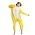 economico Costume da Animale-Pigiama Kigurumi Costume di fantasia Pigiami e camicie da notte Fantasia animale Anatra Cartone animato Caldo Pigiama Costume Divertente Adulti Unisex Uomini e Donne Halloween Carnevale Feste
