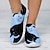 ieftine Pantofi cu imprimare grafică-Pentru femei Adidași Slip-On-uri Pantofi de imprimare Mărime Plus Size Pantofi Flyknit În aer liber Zilnic Bloc Culoare Pisica Vară Iarnă Toc Drept Vârf rotund Vârf Închis Modă Sportiv Casual