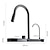 cheap Kitchen Faucets-Waterfall Kitchen Faucet, Modern Contemporary Multi function Pull Out / Pull Down Kitchen Taps for Kitchen Sink, Ceramic Valve Insides