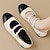 cheap Women&#039;s Flats-Women&#039;s Flats Ballerina Plus Size Soft Shoes Wedding Party Office Wedding Flats Buckle Flat Heel Round Toe Closed Toe Vintage Fashion Classic Faux Leather Loafer Almond Black Silver