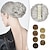 Недорогие Шиньоны-зажим для когтей грязный пучок для волос волнистые вьющиеся грязные пучки для волос резинки для волос для женщин зажим для когтей на шиньоне шиньоны синтетические черные волосы наращивание булочек для