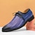 abordables Zapatos Oxford de hombre-Hombre Oxfords Zapatos formales Bullock Zapatos Zapatos De Vestir Zapatos de Paseo Casual Diario Cuero Cómodo Botines / Hasta el Tobillo Mocasín Amarillo Rosa Azul Primavera Otoño