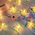 זול חוט נורות לד-10 לדים LED פרפר אורות פיות זר חג המולד לחתונה קישוט חדר חיצוני זר קישוט אורות וילון 1 סט