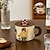 levne Šálky a hrnečky-vintage houbová dívka roztomilý hrnek na šálek, kreativní keramický šálek, kancelářský šálek na vodu, šálek kávy, šálek na snídani, šálek mléka, vánoční dárek