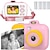 abordables Caméras d&#039;action-Appareil photo instantané pour enfants, images avec papier d&#039;impression thermique, jouets pour filles, cadeau