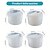 baratos Até 30 $-Copos divididos de silicone 4 peças copos de mistura de resina espessados e duráveis arte fluida tinta acrílica derramando desenho resina derramando diy faça desenhos de arte de resina com divisor de