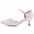 cheap Wedding &amp; Party-Lace Sets-Wedding Shoes for Bride Bridesmaid  Closed Toe Pointed Toe With Imitation Pearl Lace Flower Low Heel Kitten Heel White PU Ankle Strap Pumps &amp; Lace Clutch Bags