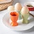 abordables Ustensiles à œufs-Coquetier en céramique, support à œufs en porcelaine pour œufs durs et mous pour le petit déjeuner