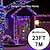 olcso LED szalagfények-5 m 10 m 20 m Karácsonyi vonós fények 50/100/200/300 LED Meleg fehér Hideg fehér Több színű Rézhuzalos lámpák Nap- Karácsonyi dekoráció Solarno napajanje