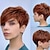 cheap Synthetic Trendy Wigs-Synthetic Wig Straight Neat Bang Wig Short A1 A2 A3 A4 Synthetic Hair Women&#039;s Fashionable Design Soft Natural Black Purple Brown