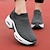 abordables Zapatillas de mujer-Mujer Zapatillas de deporte Slip-Ons Tallas Grandes Zapatos Flyknit Zapatillas de plataforma Exterior Diario Bloque de color Verano Plataforma Dedo redondo Moda Deportivo Casual Zapatos de Paseo