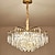 economico Lampadari-lampadari a led lusso moderno, cristallo oro 60/80cm per interni domestici cucina camera da letto lampada in cristallo k9 luce 110-240v
