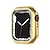 halpa Älykellokotelot-2 kpl Kellokotelo näytönsuojalla Yhteensopiva Apple Watch Series 8 7 41mm 45mm / Series 6 5 4 SE 40mm 44mm / Series 3 2 1 38mm 42mm Naarmuuntumaton Bling Diamond HD Clear Karkaistu lasi / Metalliseos