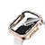 billige Etui til smartklokke-2-pakning Klokkehus med skjermbeskytter Kompatibel med Apple Watch Series 8 7 41mm 45mm / Series 6 5 4 SE 40mm 44mm / Series 3 2 1 38mm 42mm Ripebestandig Bling Diamond HD Clear Herdet glass