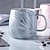 levne Šálky a hrnečky-1ks zateplený šálek na kávu se vzorem severského mramoru se zlatým okrajem - kreativní keramický hrnek pro páry